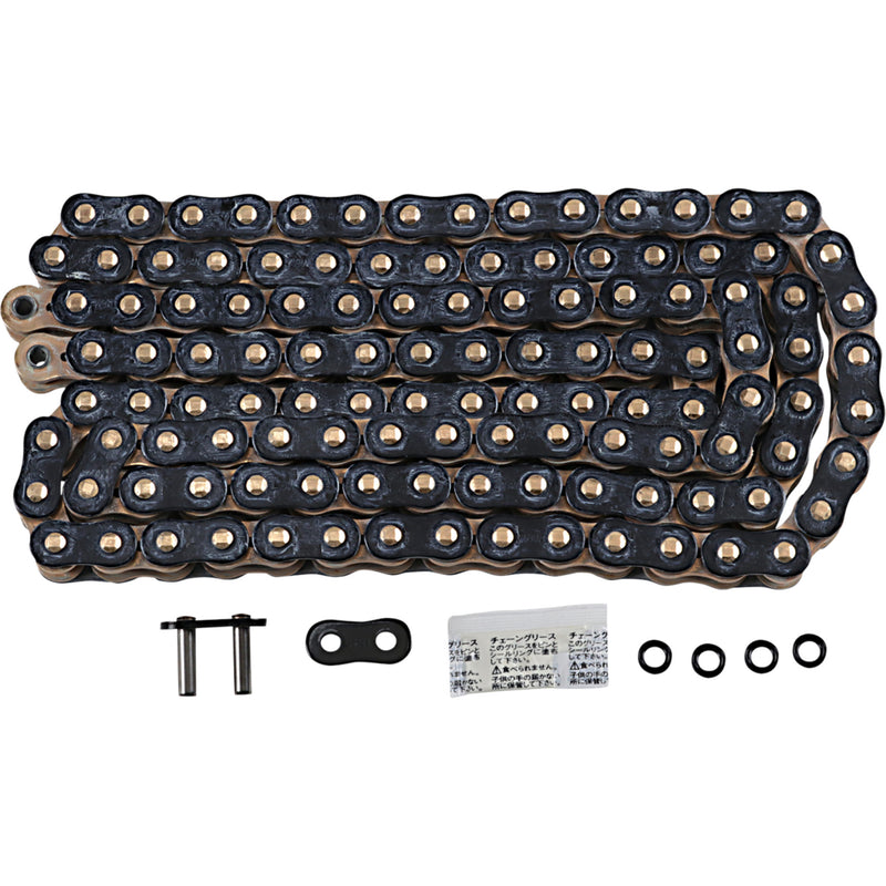 EK 1223-1484 525ZVX3-120KG 525 ZVX3 Extreme Sportbike Series Chain 525 ZVX3 - Sportbike Chain - 120 Links - Black/Gold