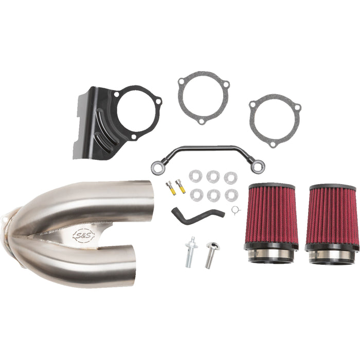 S&S CYCLE 1010-2882 170-0635A Tuned Induction Air Cleaner Kit - Stainless Steel