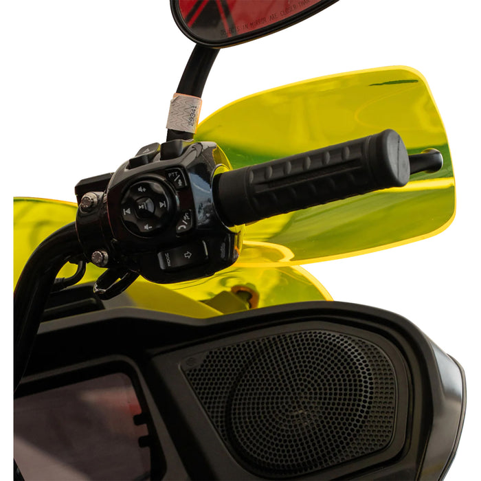 KLOCK WERKS 0635-2813 KWS-01-0126-CC Flare® Handguards harley-davidson cable clutch - yellow ice