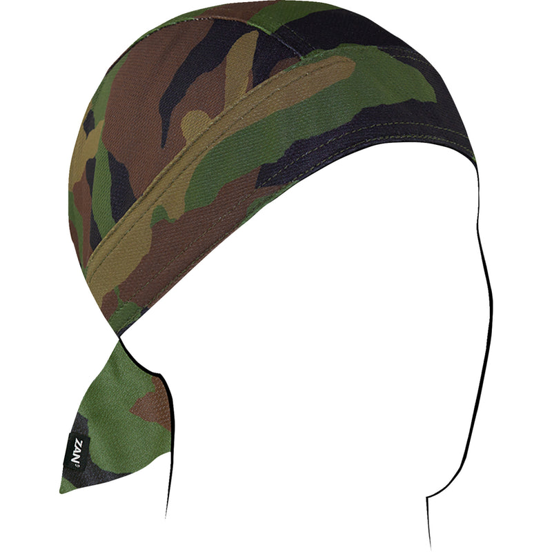 ZAN HEADGEAR 2504-0550 ZM118 Flydanna® Micro-Mesh Polyester Headwrap woodland camo