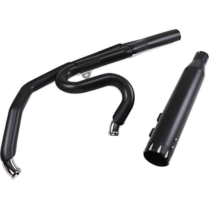 BASSANI XHAUST 1800-2493 1F78TB Road Rage 2-into-1 Exhaust System - 2:1 High Horsepower Exhaust - Black