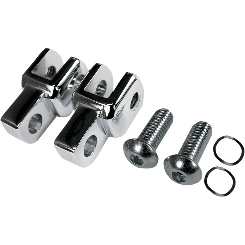 LA CHOPPERS 1620-1132 LA-7202-00 Footpeg Relocation Clevis - Footpeg Relocator - Chrome