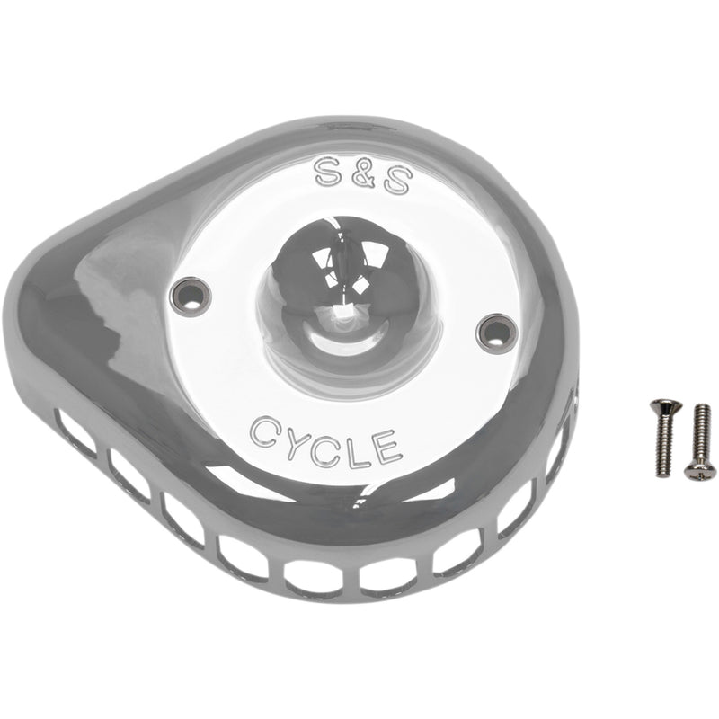 S&S CYCLE 1014-0272 170-0367 Stealth Air Cleaner Cover - Mini Teardrop - Chrome