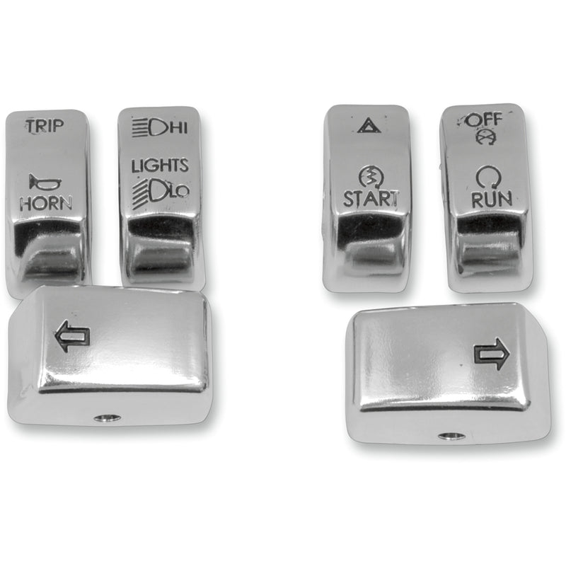 Drag Specialties Switch Cap Kit Chrome For Harley Softail 2011