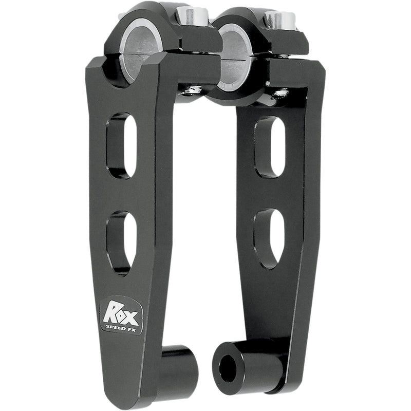 ROX SPEED FX 0602-0442 1R-P5SEK Elite Pivoting Handlebar Risers for 7/8" and 1-1/8" Handlebars Risers - Pivot - Elite - 5" - Black
