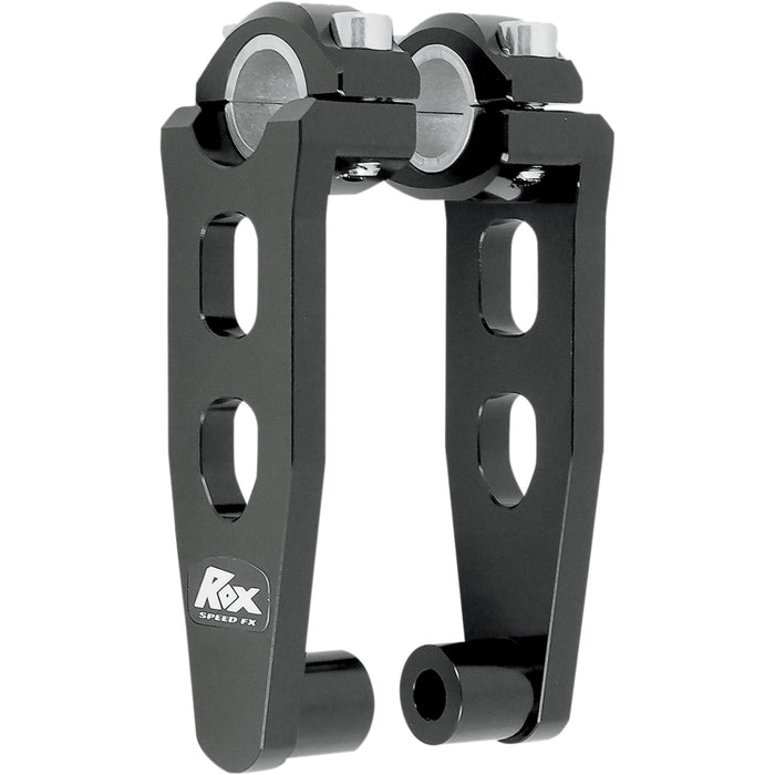ROX SPEED FX 0602-0442 1R-P5SEK Elite Pivoting Handlebar Risers for 7/8" and 1-1/8" Handlebars Risers - Pivot - Elite - 5" - Black