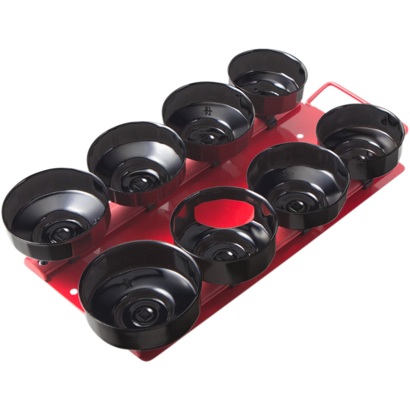 BIKESERVICE 3801-0381 BS6659 Oil Filter Cup Wrench Set Wrench Set - Oil Filter Cup - 8-Piece