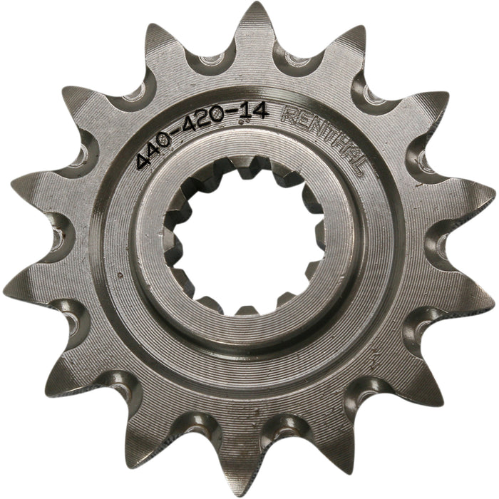 RENTHAL 1212-0708 440--420-14GP Front Sprocket Sprocket - Front - 14 Tooth