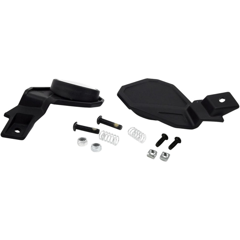 POWERMADD 0640-0797 34289 Star Series Mirror Mirror - Star Series - Side View - Round - Standard - Fixed Mount/Folded-In - Black - Kit