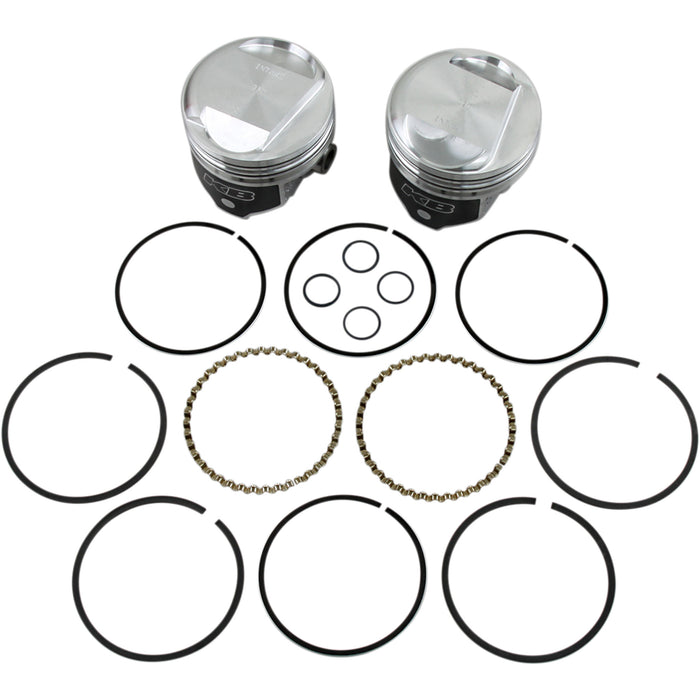 KB PERFORMANCE DS-751249 KB266.010 Hypereutectic Piston Kit Piston Kit