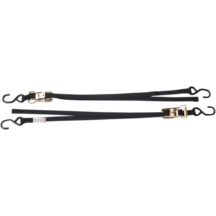 ANCRA 3920-0009 47439-11 1" Rat Pak Ratchet-Buckle Tie-Downs Rat Pak Tie-Down - 1" x 6' - Black