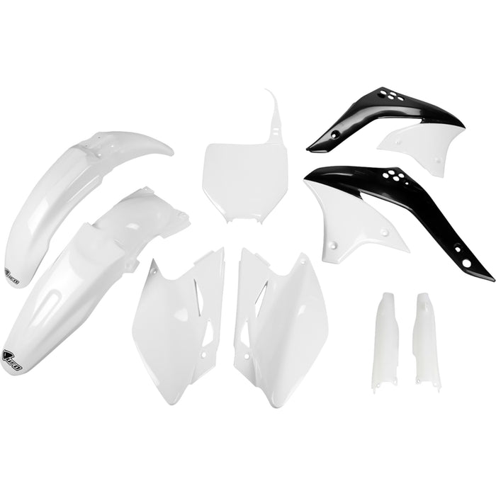 UFO 1403-4206 KAKIT205F@047 Full Replacement Body Kit for Kawasaki Body Kit - White/Black - Kawasaki - KX '06