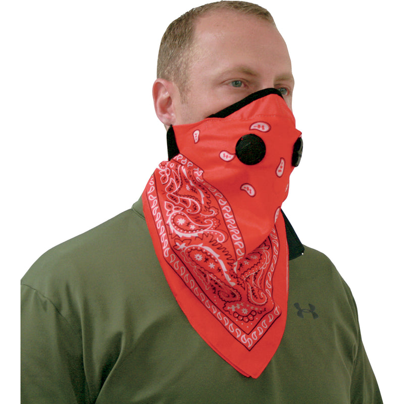 ATV-TEK 2503-0204 BDMRED Pro Series Rider Bandana Dust Masks Bandana Dust Mask - Red