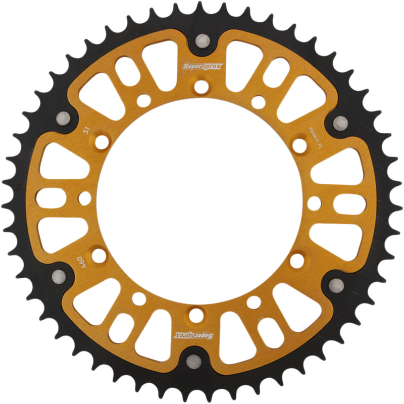 Supersprox Sprocket - RST-460-51-GLD For Kawasaki Dirt Bikes 1982-2022 | Suzuki RMZ 250 2004-2006