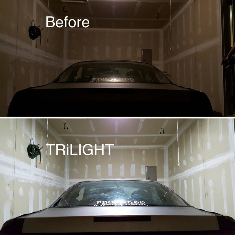 RISK RACING 3850-0580 00342-2 TRiLIGHT Motion Activated Garage/Attic/Basement/Home Ceiling Light Ceiling Light - Garage/Home/Attic/Basement/Motion - 4000 Lumens - LED
