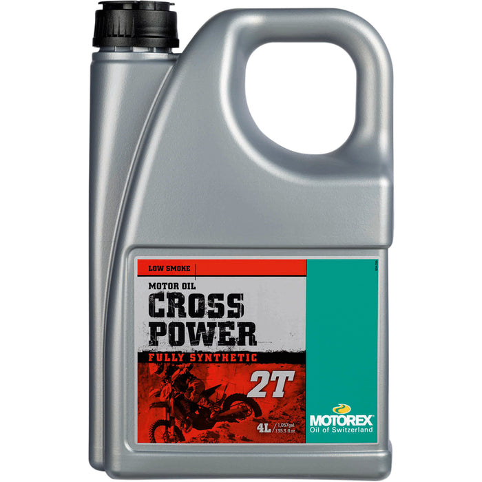 MOTOREX 3602-0091 303359 Cross Power Synthetic 2T Engine Oil Cross Power Synthetic 2T Oil - 4L