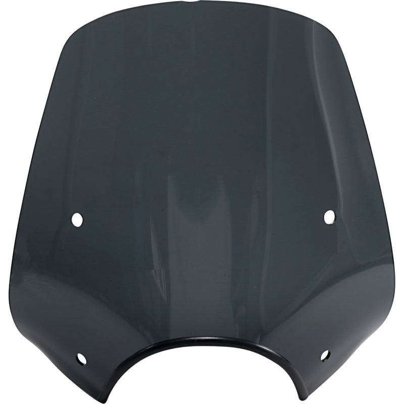 MEMPHIS SHADES 2313-0285 MEP55210 Pop Top Sportshield Pop Top Windshield - 9" Headlight Cut Out - Dark Black Smoke