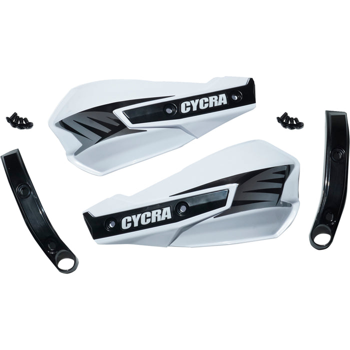 CYCRA 0635-2778  1CYC-1029-42 Replacement Vortex Handshields w/ Abrasion Guards white