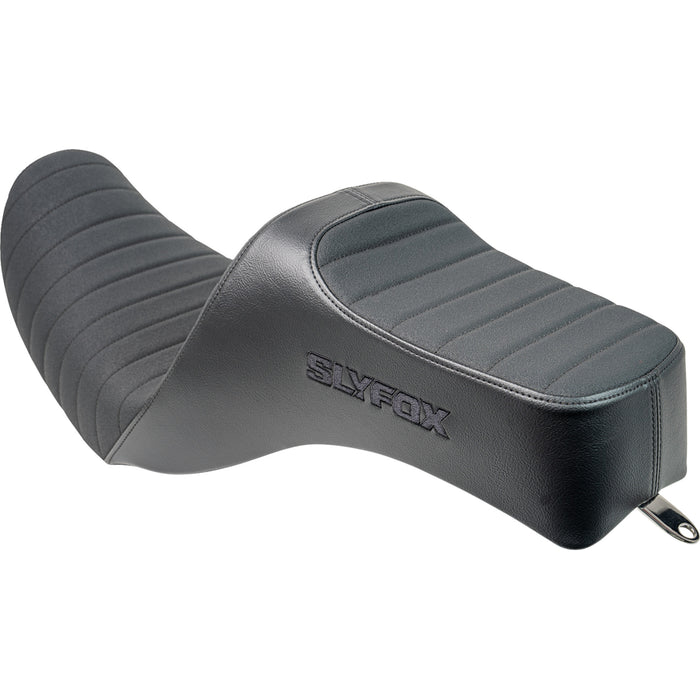 SLYFOX 0803-0754 4694A-slyfox Highnoon Seat vinyl - classic stitch - black logo - dyna '12-'16