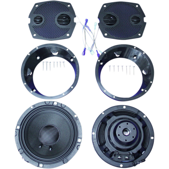 J & M 4405-0630 HC13-6712GTMXXR Rokker® XXR 6.71" Front Speaker Kit Front Fairing Speaker