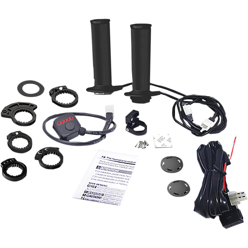 KOSO NORTH AMERICA 0631-0184 AX1070G0 MX-1 Heated Grips for Snow/Dirt Bikes Grips - Heated - MX - 7/8"