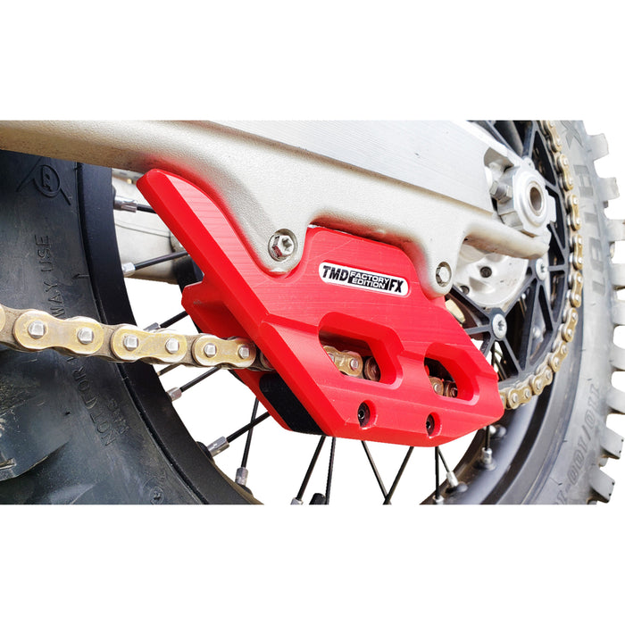 T.M. DESIGNWORKS 1231-1698 RCG-KT5-RD Factory Edition Chain Guide With Replacement Wear Pad red - gas gas/husqvarna/ktm