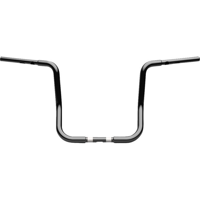 LA CHOPPERS 0601-6596 LA-7347-14B Twin Round Handlebar - 1-1/4" x 14" - Black