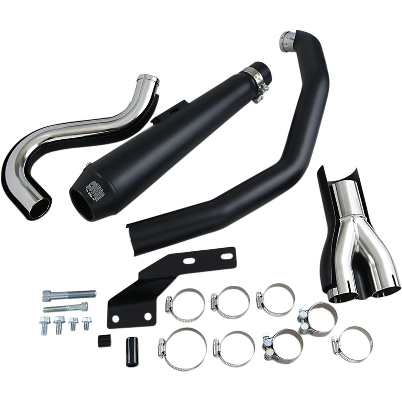 Cobra El Diablo 2-Into-1 Exhaust System - 6485B For Harley Softail 1986-2006