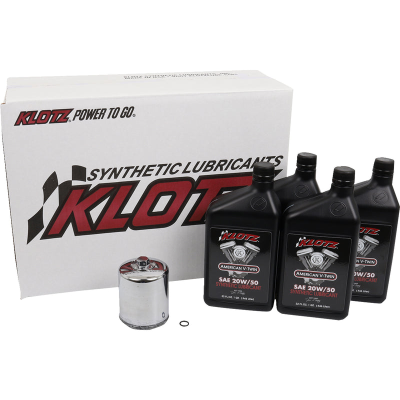Klotz Oil Oil Change Kit - KH-103 For Harley Motorcycles 1984-1999