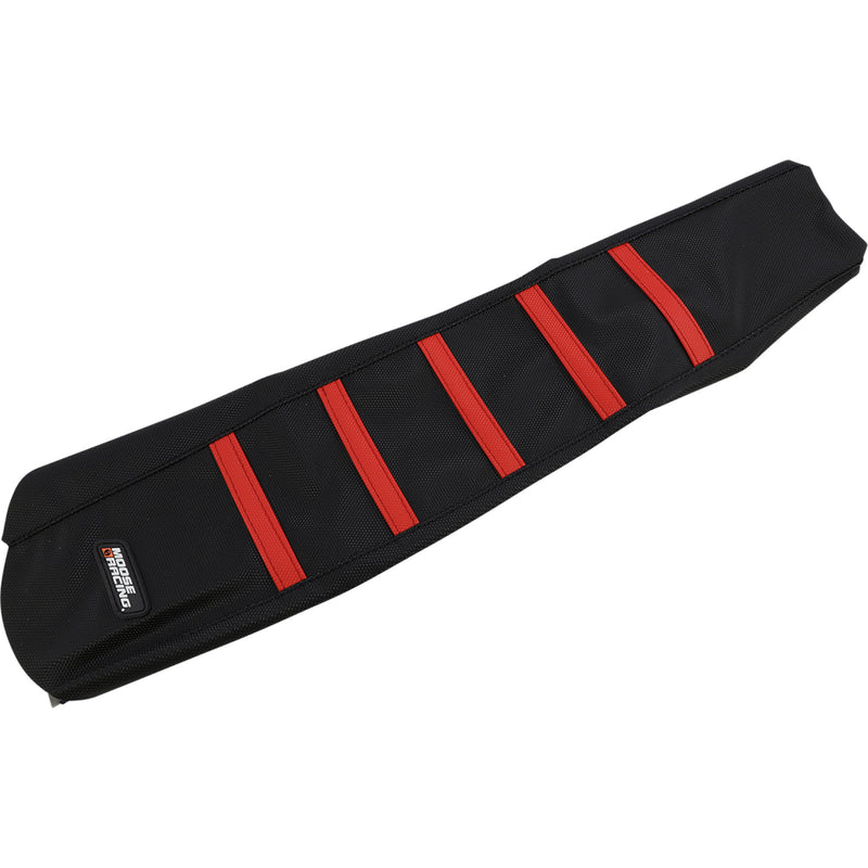 MOOSE OFFROAD 0821-3368 CRF45021-331 Ribbed Seat Cover black cover/red ribs - honda