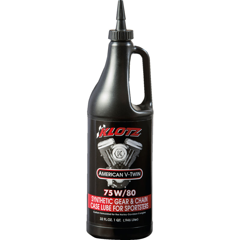 KLOTZ OIL 3603-0039 KH-S80 Techniplate Gear and Chain Case Lubricant for Sportster Chain Case & Gear Oil - 75W-80