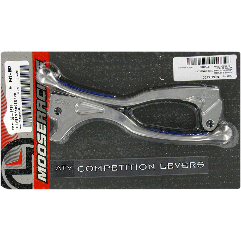 MOOSE OFFROAD M558-43-30 1ATYR63 Competition Grip Lever Set Lever Set - Blue