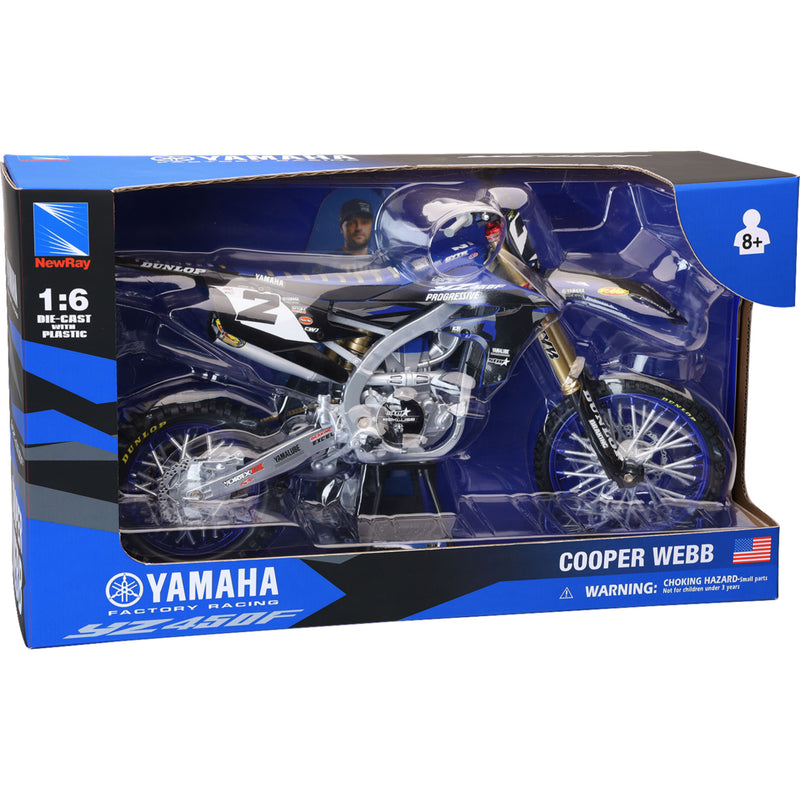 NEW RAY TOYS 7001-0106 49753 Mini Yamaha YZ450F Dirt Bike Yamaha YZ450F Dirt Bike - 1:6 Scale - Cooper Web #2