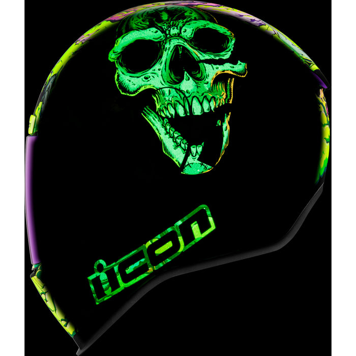 ICON 0101-16029 Airform™ Hippy Dippy Helmet Airform™ Helmet - Hippy Dippy - Purple - 2XL