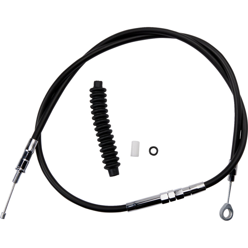 Drag Specialties High-Efficiency Black Vinyl Clutch Cable 52-3/4" For Harley Sportster 1986-2003