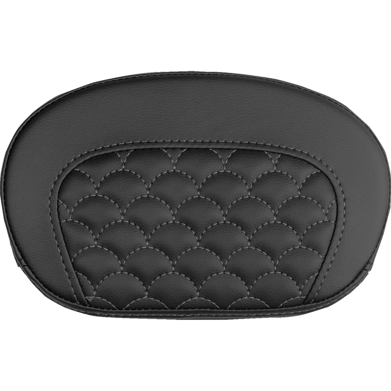 SADDLEMEN 0822-0725 061020902 Mini Contour Sissy Bar Pad dragon scale - gray stitch