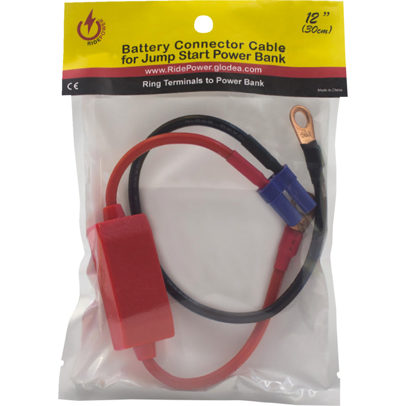 RIDEPOWER 3807-0657 RPJPCABLE12 Connector Cable for Jump Start Power Bank Connector Cable - Battery Jump Start - 12"