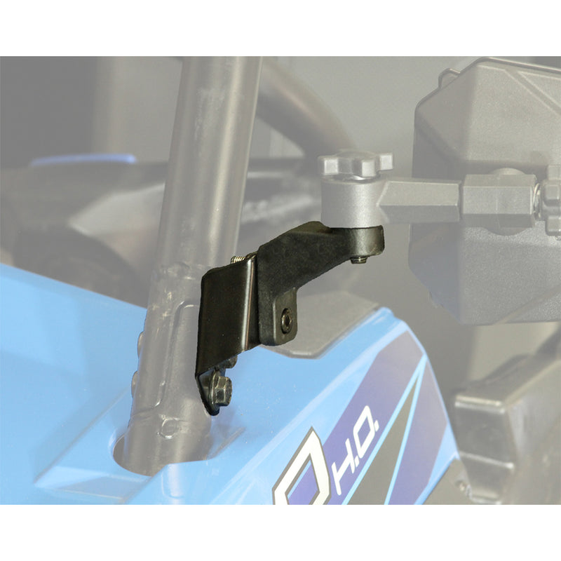 MOOSE OFFROAD 0640-1412 PMIR1-MSE Side Mirror Adapter with Flat Mountable Option for Polaris Pro-Fit Roll Cages Adapter - Mirror - Black - Pro-Fit - Each