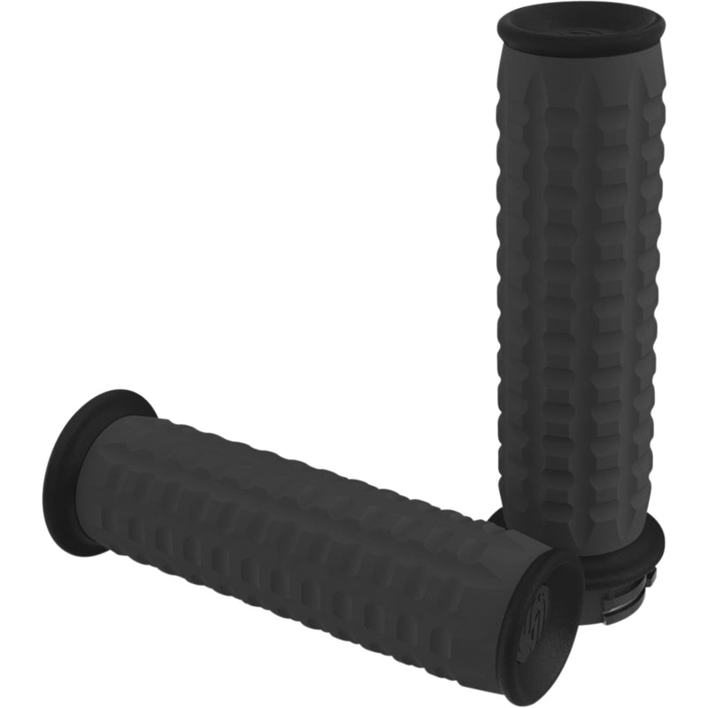 Rsd Traction Grips - 0063-2067-SB For Harley Motorcycles 1980-2022