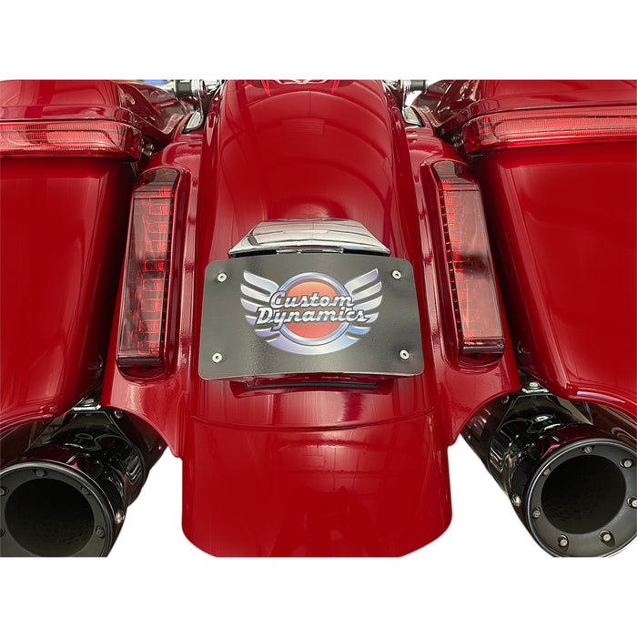 CUSTOM DYNAMICS 2030-1960 CD-CVO-MOUNT-C Radius License Plate Mount Assembly for CVO™ - Chrome