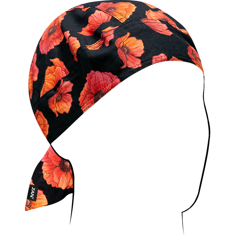 ZAN HEADGEAR 2504-0585 Z209 Flydanna® Head Wrap poppies