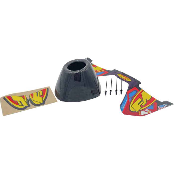 FMF 1860-2520 040693 End Cap Replacement Kit carbon - rct external - black