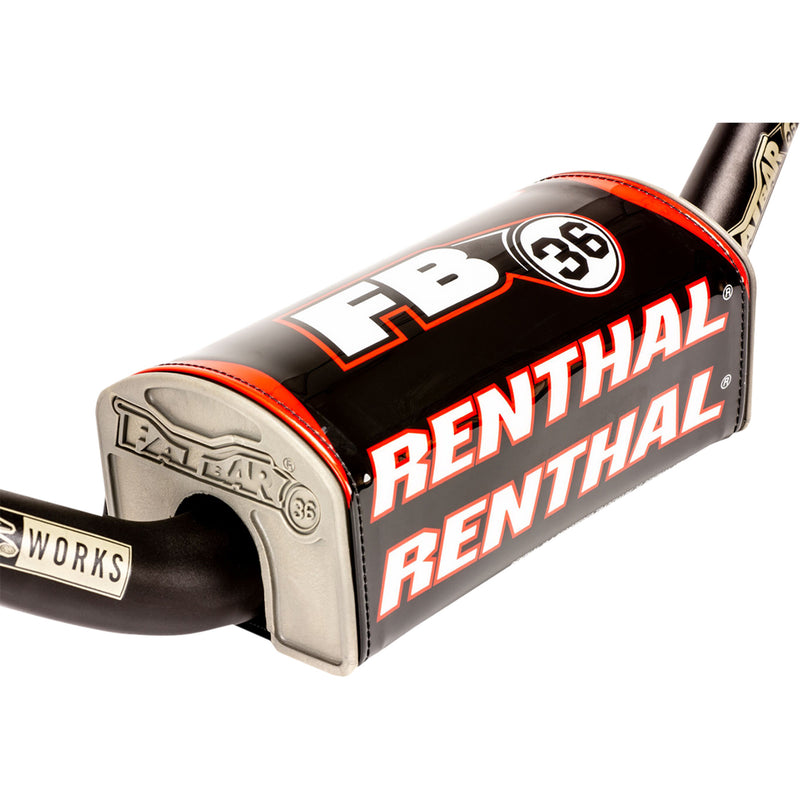 RENTHAL 0601-5331 P335 Fatbar36™ Bar Pad Bar Pad - Fatbar36™ - Black/White/Red