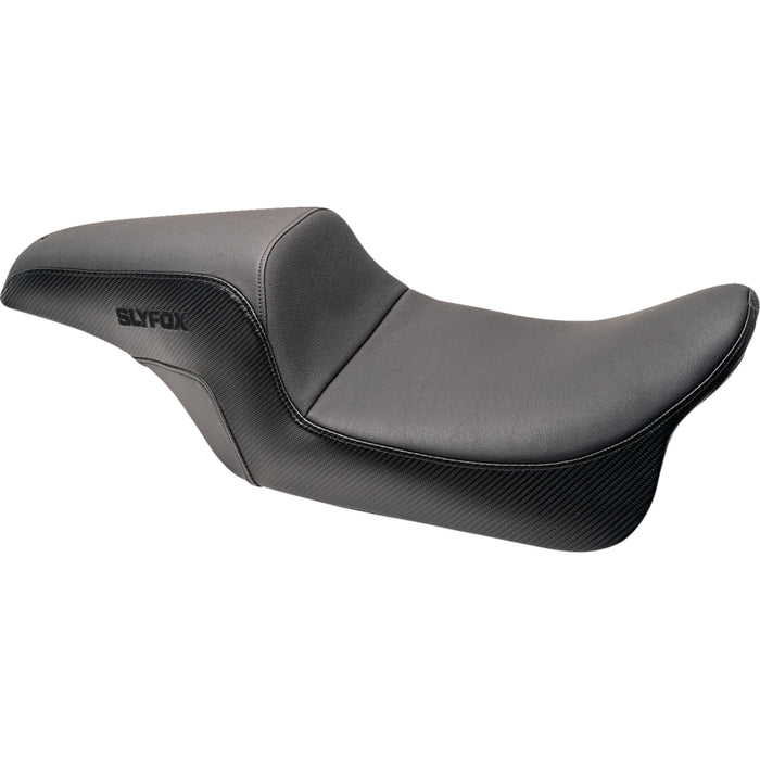 SLYFOX 0801-1614 0801-1614 The Drifter Seat - Black Logo - Smooth Vinyl - Carbon Fiber - FL '08-'23