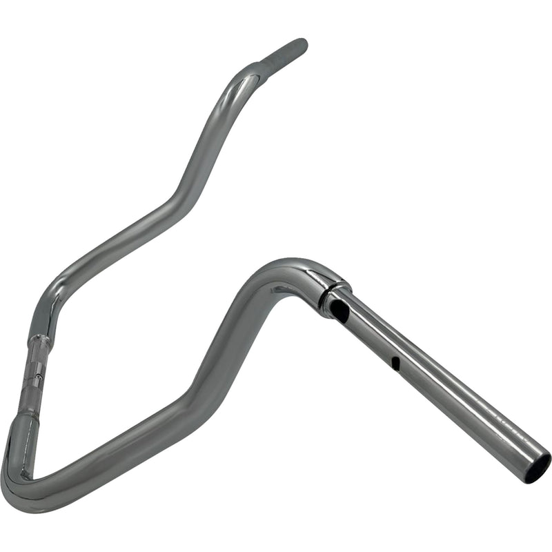 FAT Baggers INC. 1-1/4" EZ Install Round Top Handlebar Reduced Reach 13" Chrome - 943013 For Harley Street Glide 2023-2026