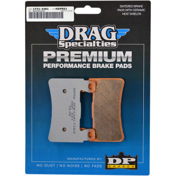 DRAG SPECIALTIES 1721-2461 Sintered Metal Harley/Buell Brake Pads- Softail