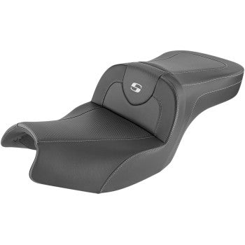 SADDLEMEN 0810-2183 I20-06-185 Roadsofa™ Carbon Fiber Seat - Without Backrest - Black - Indian