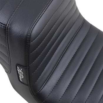 LE PERA 0803-0688 LN-581PT Tailwhip Seat - Pleated - Black - FXD '96-'03