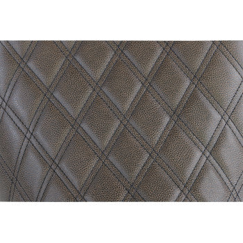 SADDLEMEN 0801-1037 808-07B-002BLS Renegade Lattice Stitch Solo Seat - Brown - FLH