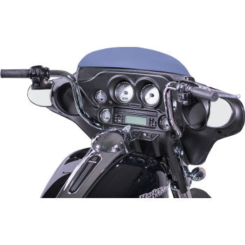 FAT BAGGERS INC. 0601-4772 903012 1-1/4" EZ Install Round Top Handlebar - Rounded Top - 12" - Chrome